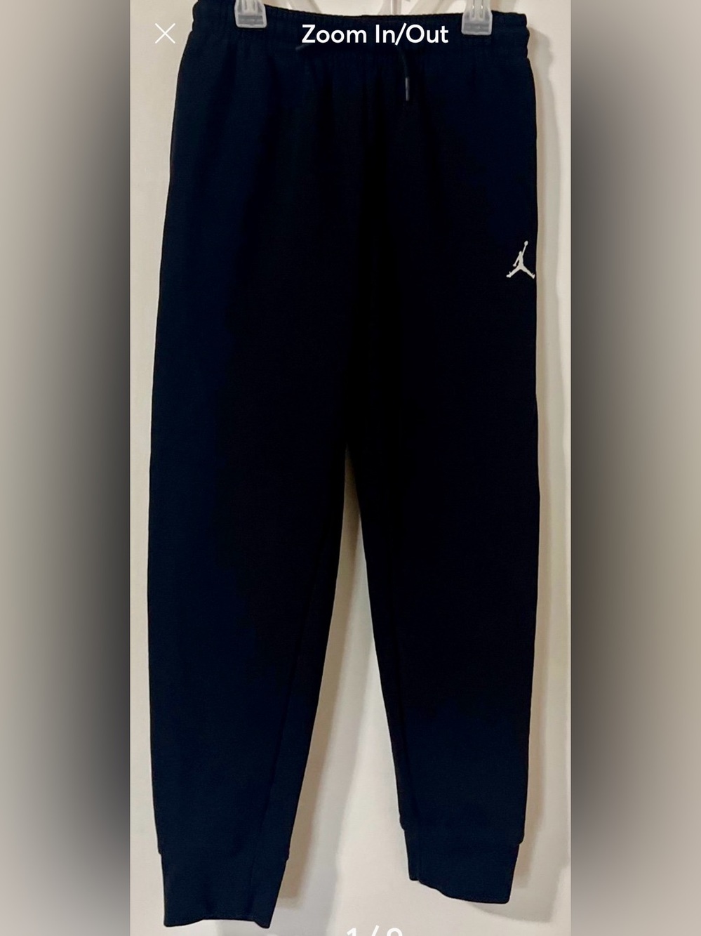 Jordan Black Kids Sweatpants with White Jumpman